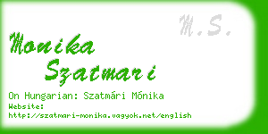 monika szatmari business card